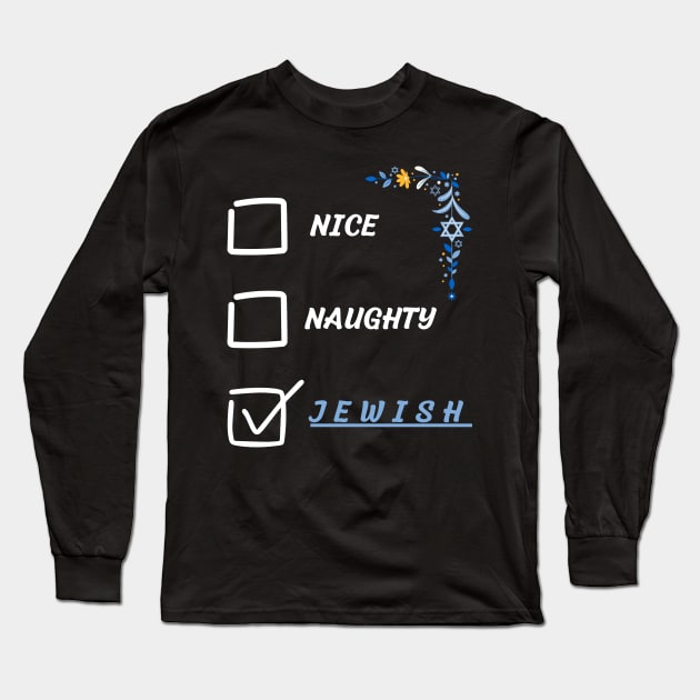 nice naughty jewish Long Sleeve T-Shirt by vaporgraphic